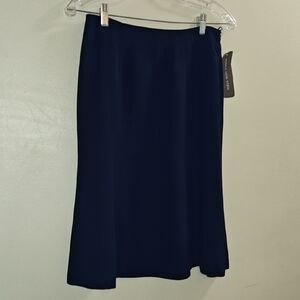 Jones New York Classic Navy Midi Skirt